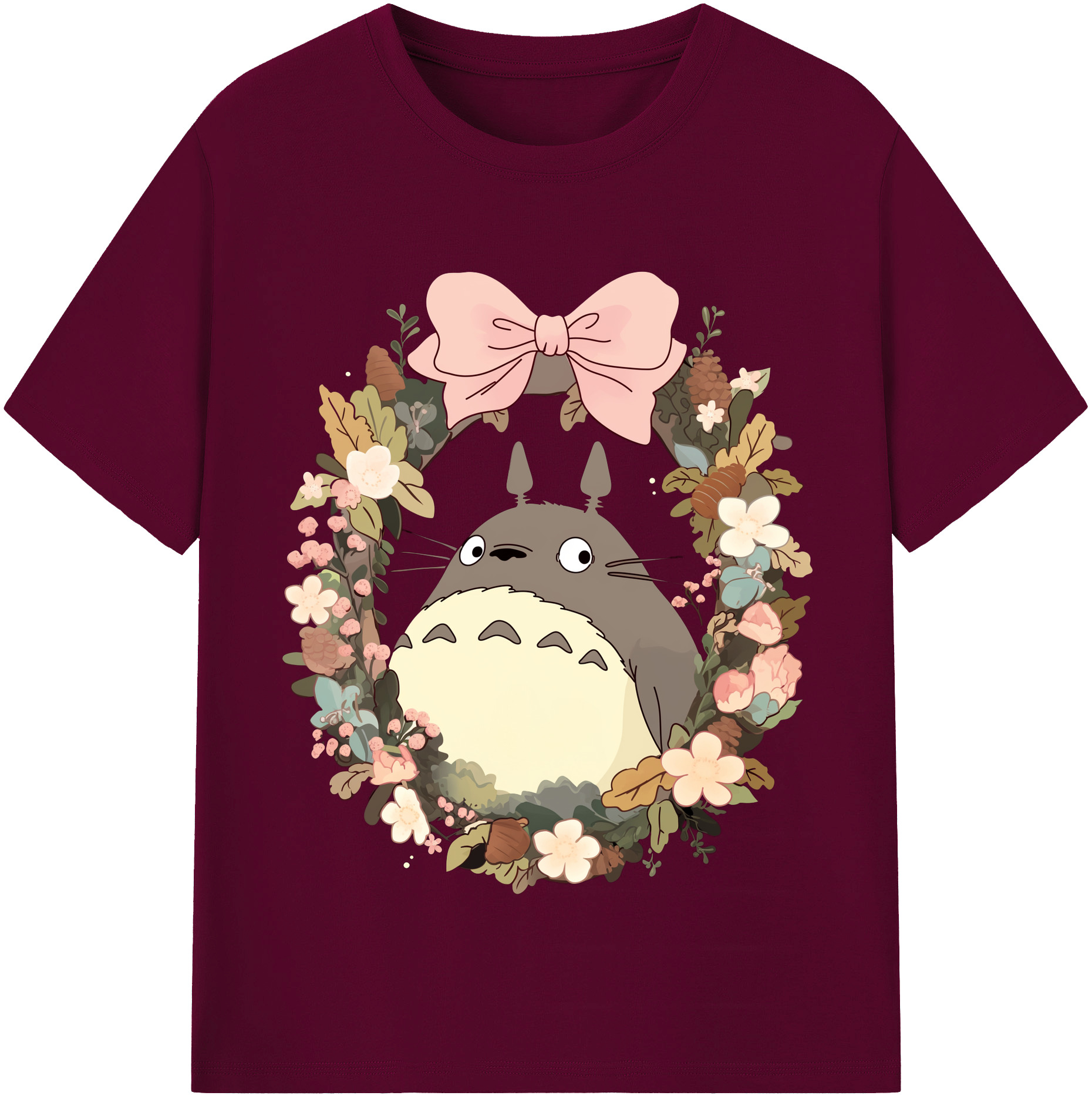 （画像用） となりのトトロ 草壁メイ 草壁サツキ My Neighbor Totoro Satsuki Kusakabe Mei Kusakabe レディースカジュアルプリントTシャツ（綿100％）